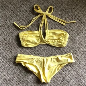 Boys + Arrows Yellow Bikini Set Size M